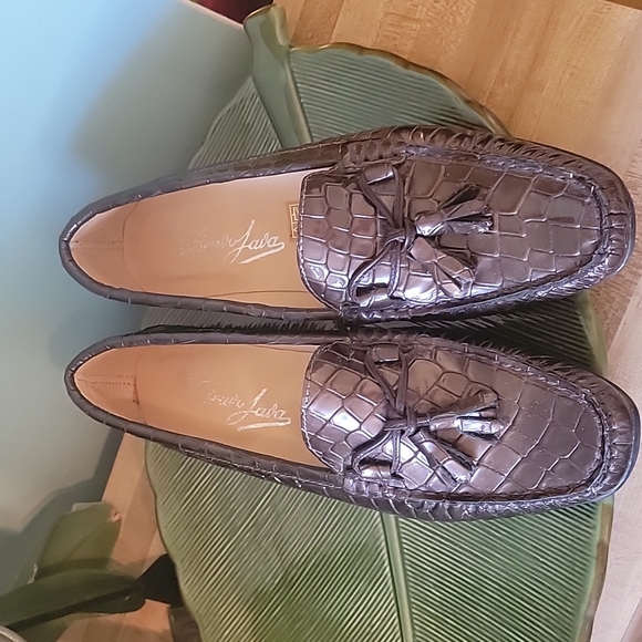 Beautiful Brown Patient Size 41 European Tassel Loafers NWOT - Picture 2 of 8